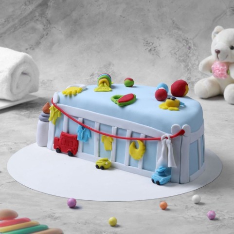 🚼 Baby Shower Theme Cake – A Sweet Welcome